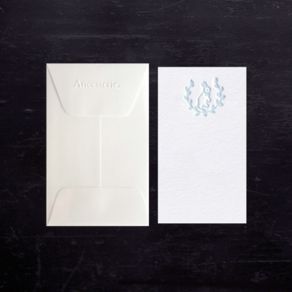 blue baby gift card set