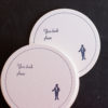 gentleman, coasters, letterpress,