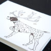 pointer, holiday, letterpress, greeting Cards, Christmas Cards,