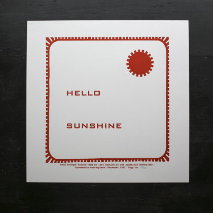 Hello Sunshine Print