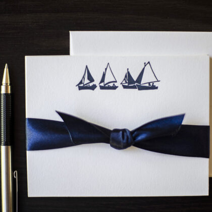 sailboat note cards