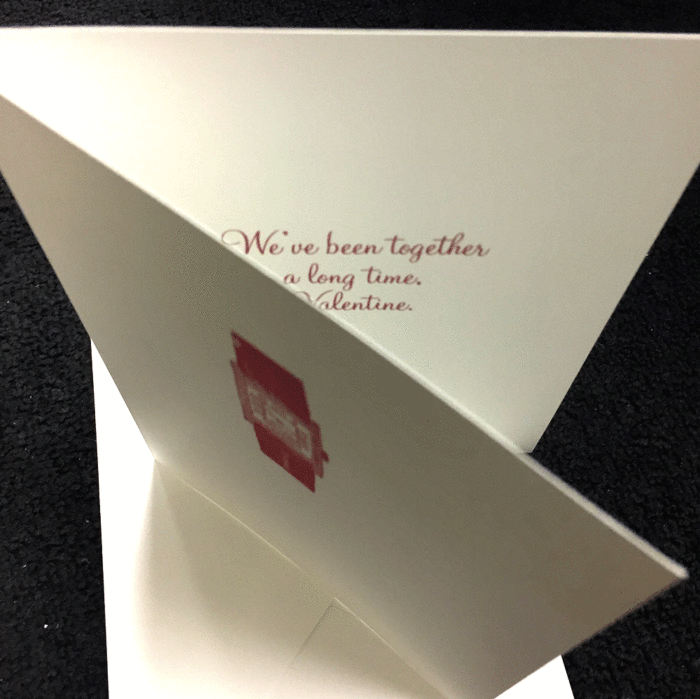 A Long Time Valentine Greeting Card time, long time, love, valentine, greeting card, letterpress