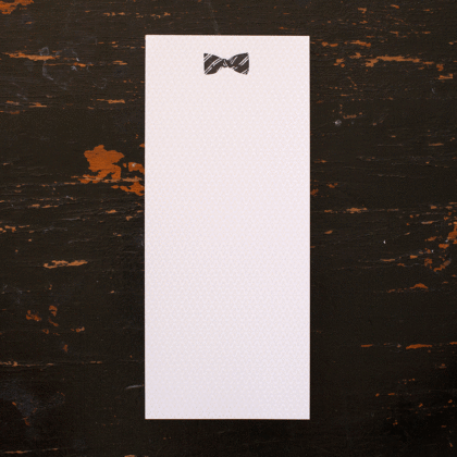 Bow Tie note Pad