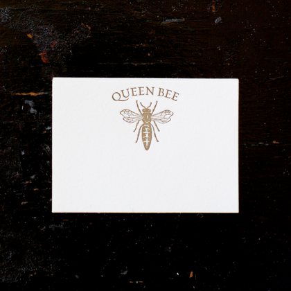 Gold Queen Bee Place Card Set