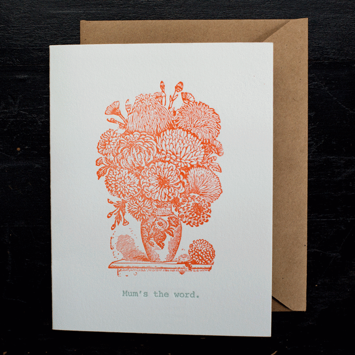 Mum Flower Card