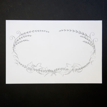 Calligraphic Place Mat Pad