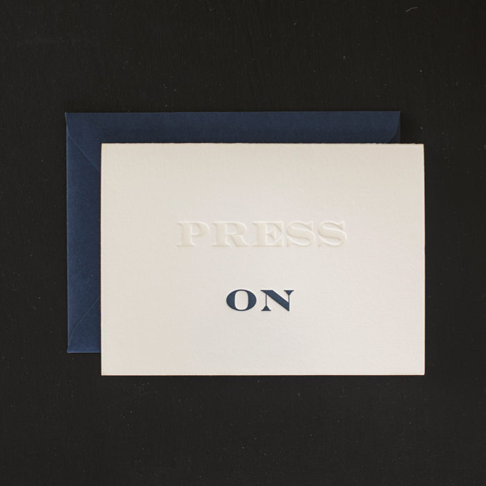 PressOn-Greeting-Card Press On letterpress Greeting Card