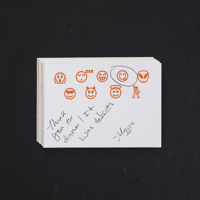 Emoji Gift Enclosures emoji, gift enclosures,letterpress printed