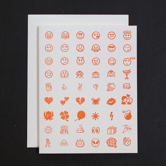 Emoji Note Cards Creamsicle Ancesserie