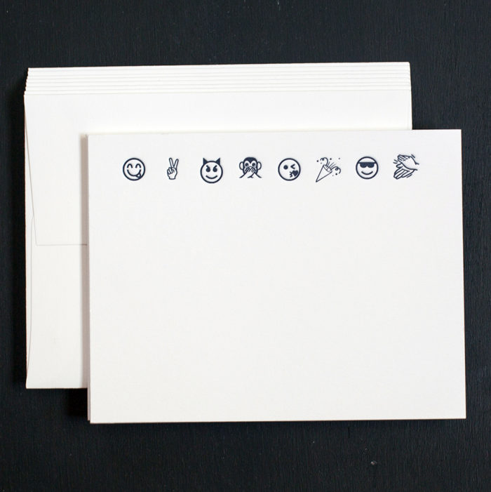 emoji, note cards, boxed sets