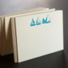 Sailboat Note Cards sailboat, nautical, note cards, letterpress