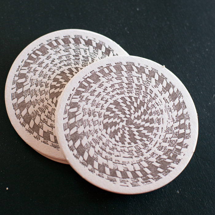 Sweetgrass coasters