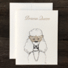 Drama Queen Greeting Cards , letterpress, Drama queen , Poodle, greeting card