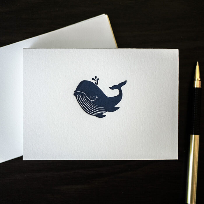 Whale Note Cards