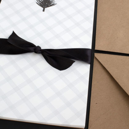 palm frond, writing set, letter sheets, boxed sets, stationery, tropical, island life, palmetto