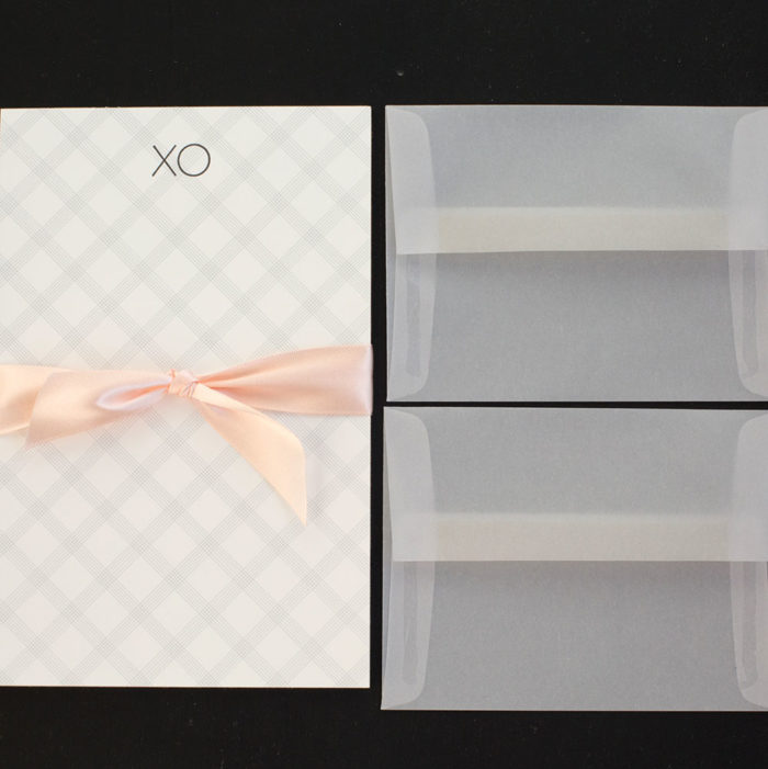 XO Writing Set xo, writing set, letter sheets, hug, kiss, love, boxed set, stationery, letterpress