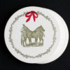 farm, coasters, letterpress coasters, bar ware bar tools, hostess gift, Holidays, horse, mule, pastoral, rural, wreath, equine