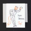 Foxy Birthday Greeting Card foxy, birthday, happy birthday, greeting card, letterpress, birthday card, letterpress card, fox, gay, homosexual