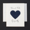 Heart Felt Sympathy Greeting Card sympathy card, letterpress , greeting card, heartfelt, compassion, felted paper