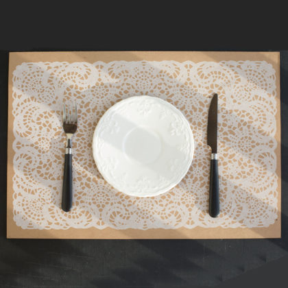 lace, place mat, disposable place mats, hostess gift, set the table, table scales, place setting