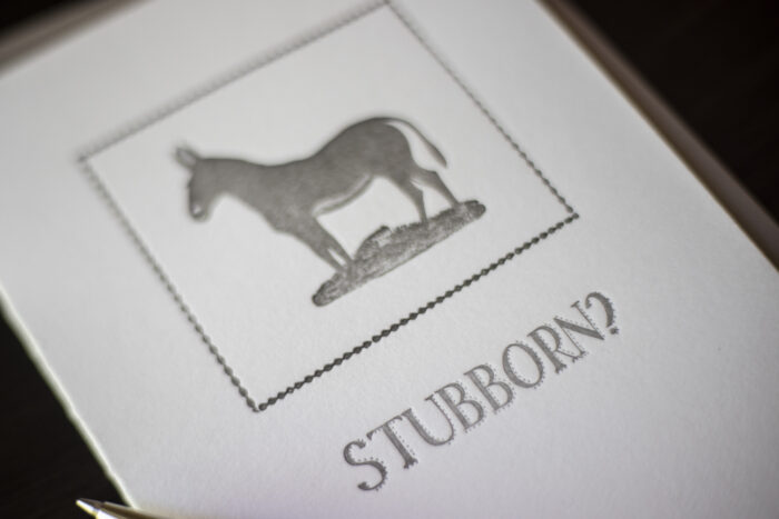 Stubborn Mule Single Card (1)