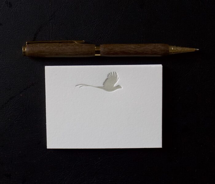 flying pheasant petite card