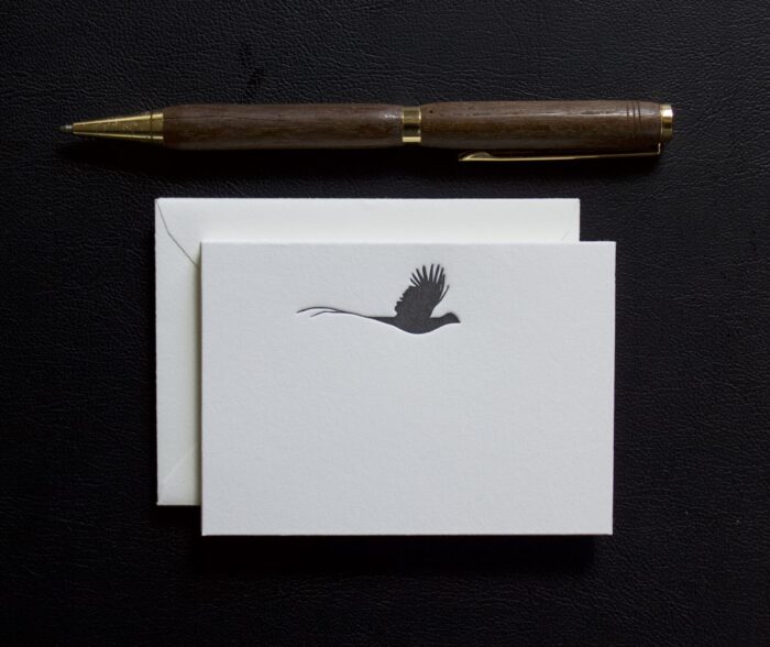 black flying pheasant